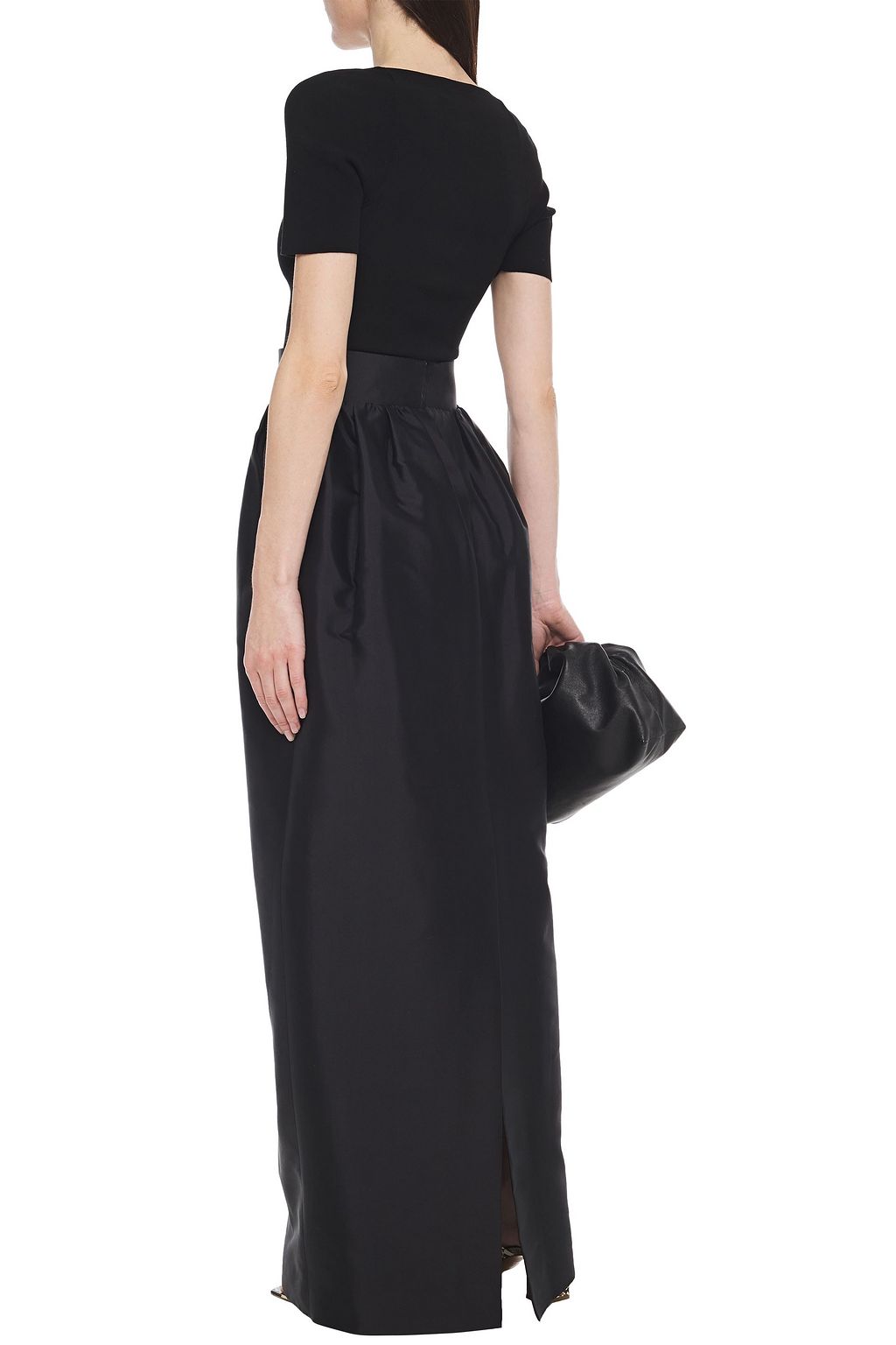 THE ROW Ranel gathered silk-twill maxi skirt