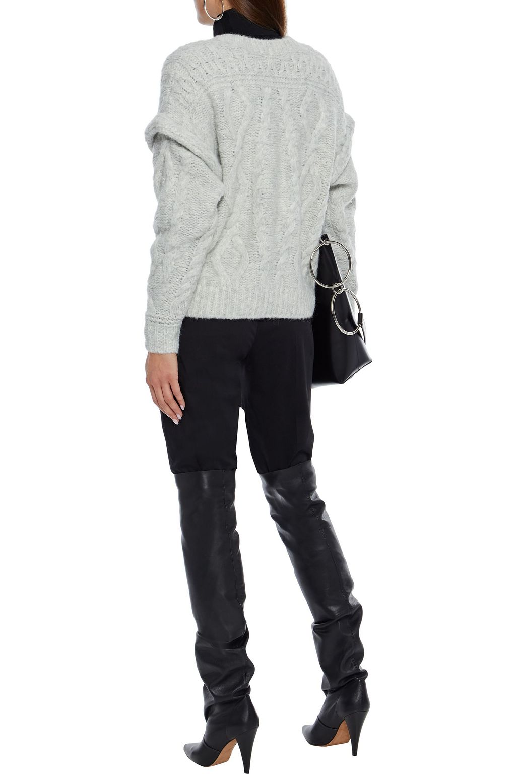 IRO Homny brushed cable-knit sweater