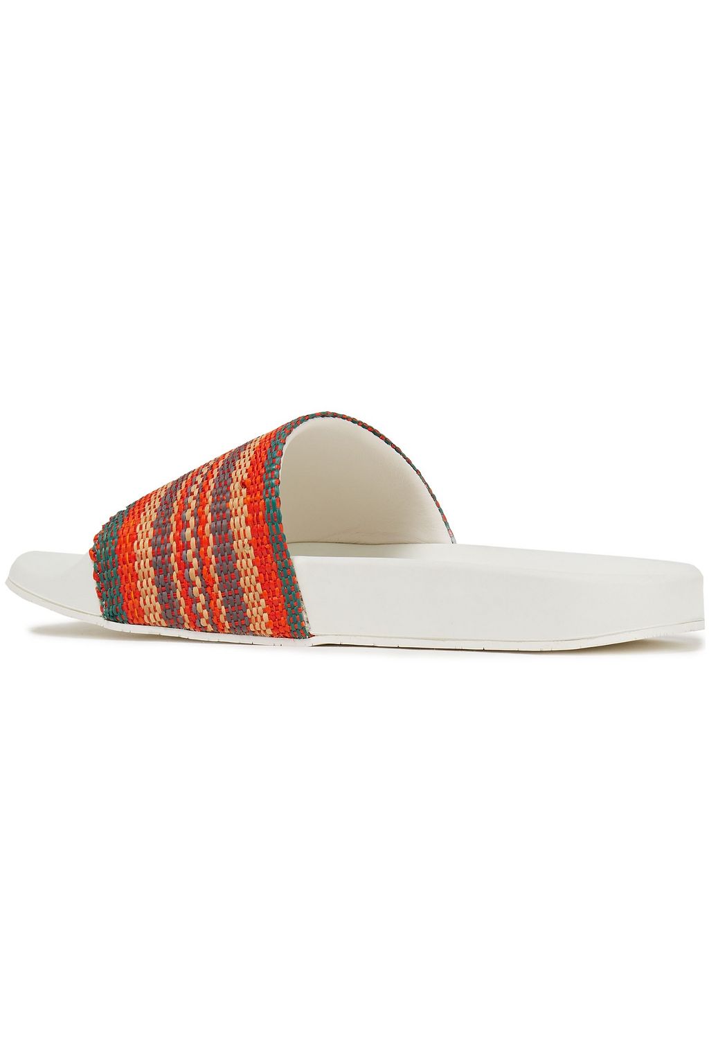 ZIMMERMANN Striped woven raffia slides