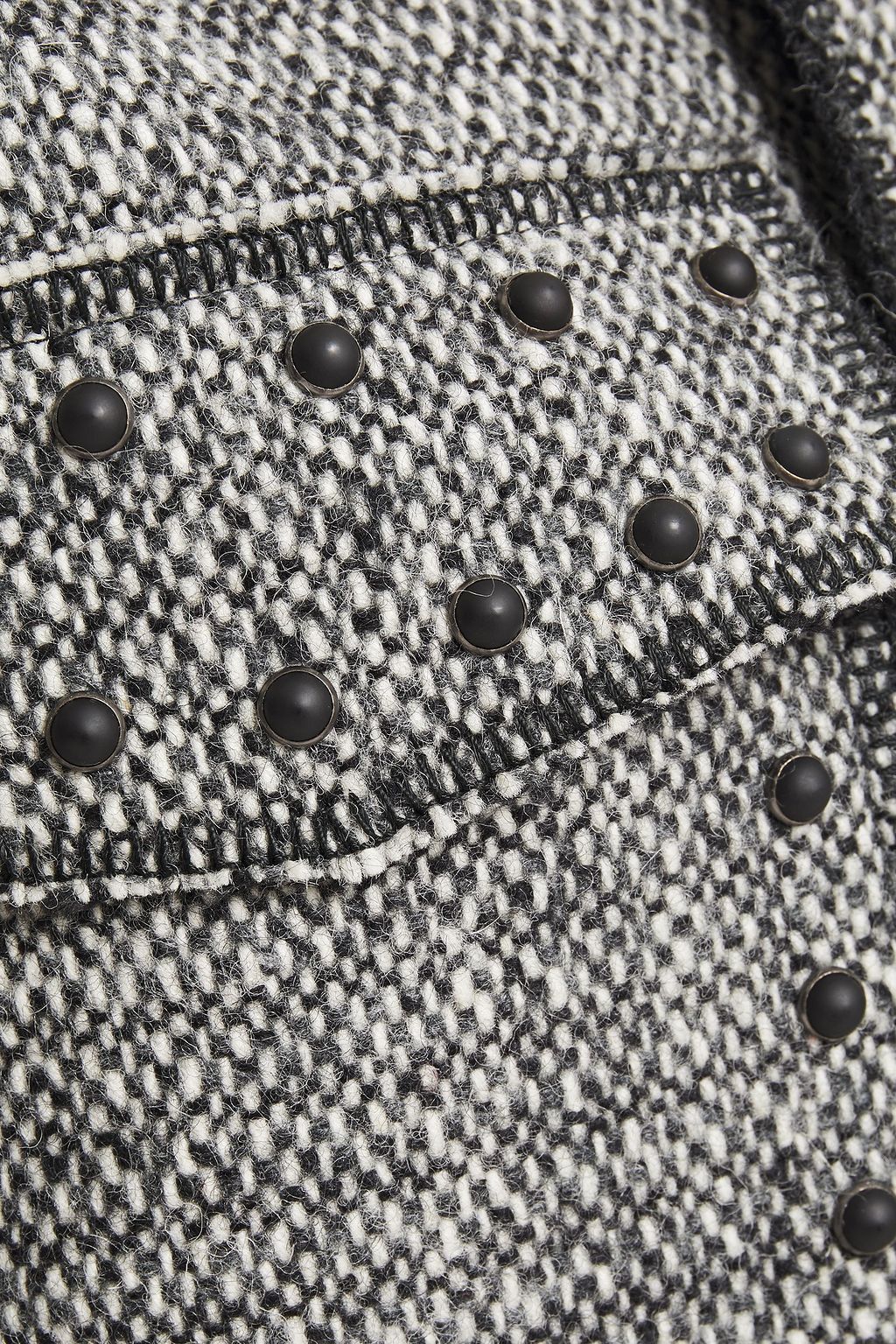 VALENTINO GARAVANI Studded wool-tweed jacket