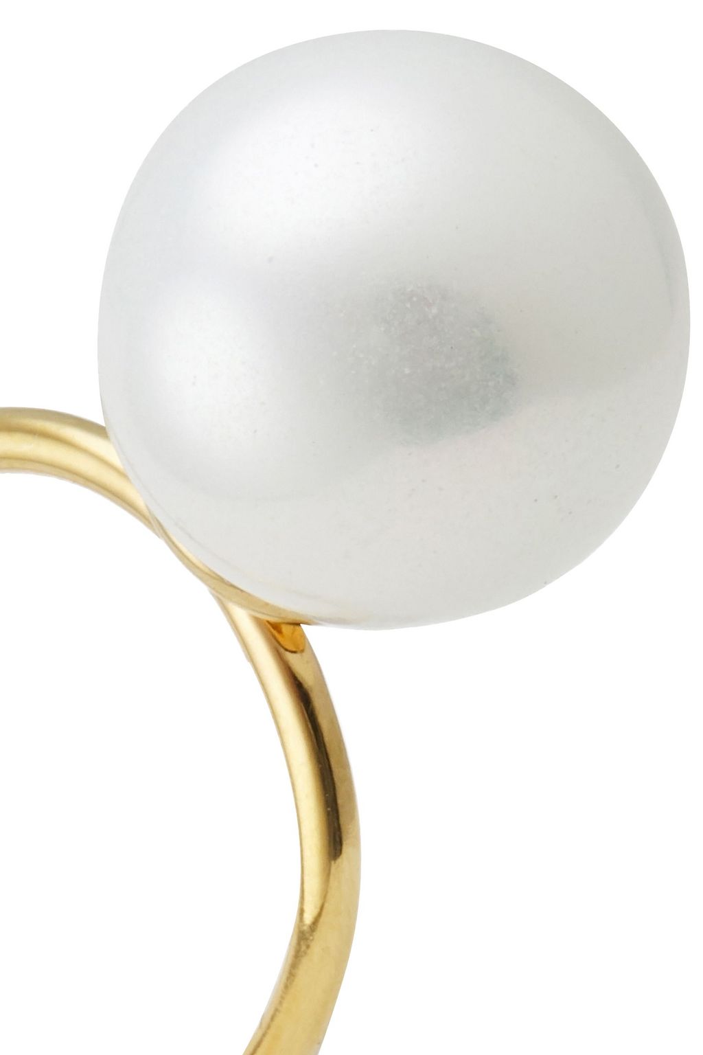 AURÉLIE BIDERMANN Gold-tone faux pearl ring