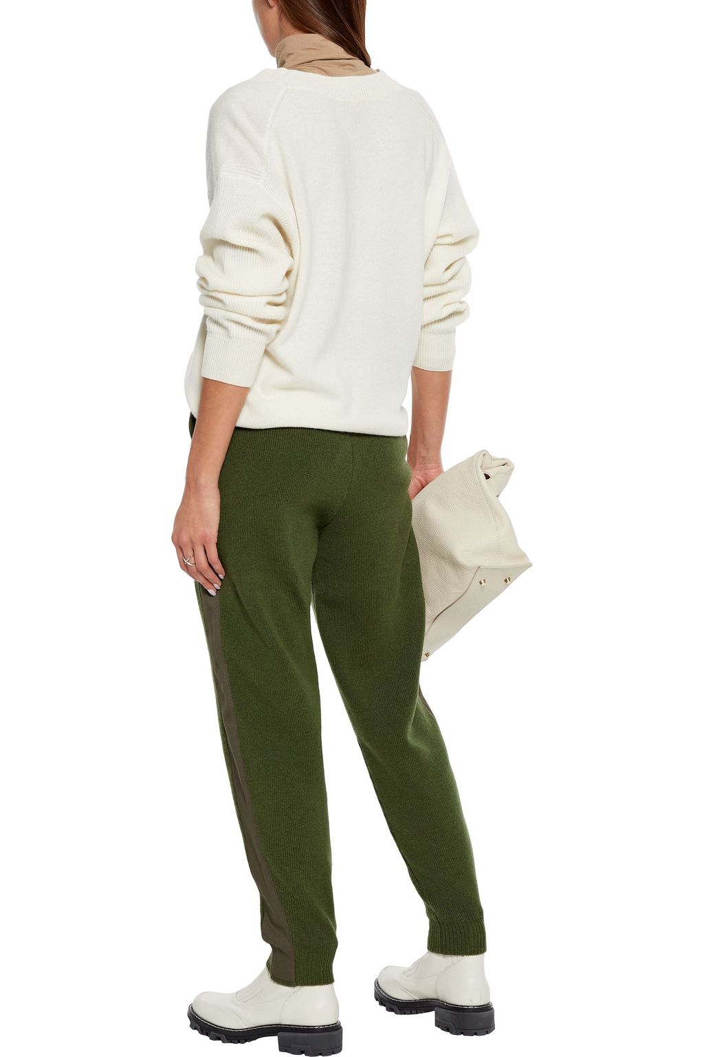 STELLA MCCARTNEY Twill-trimmed wool tapered pants