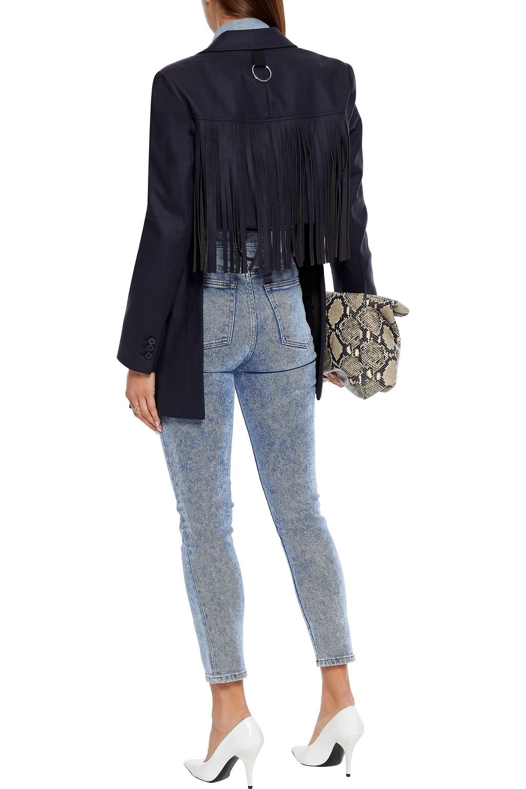 IRO Oilie acid-wash high-rise skinny jeans