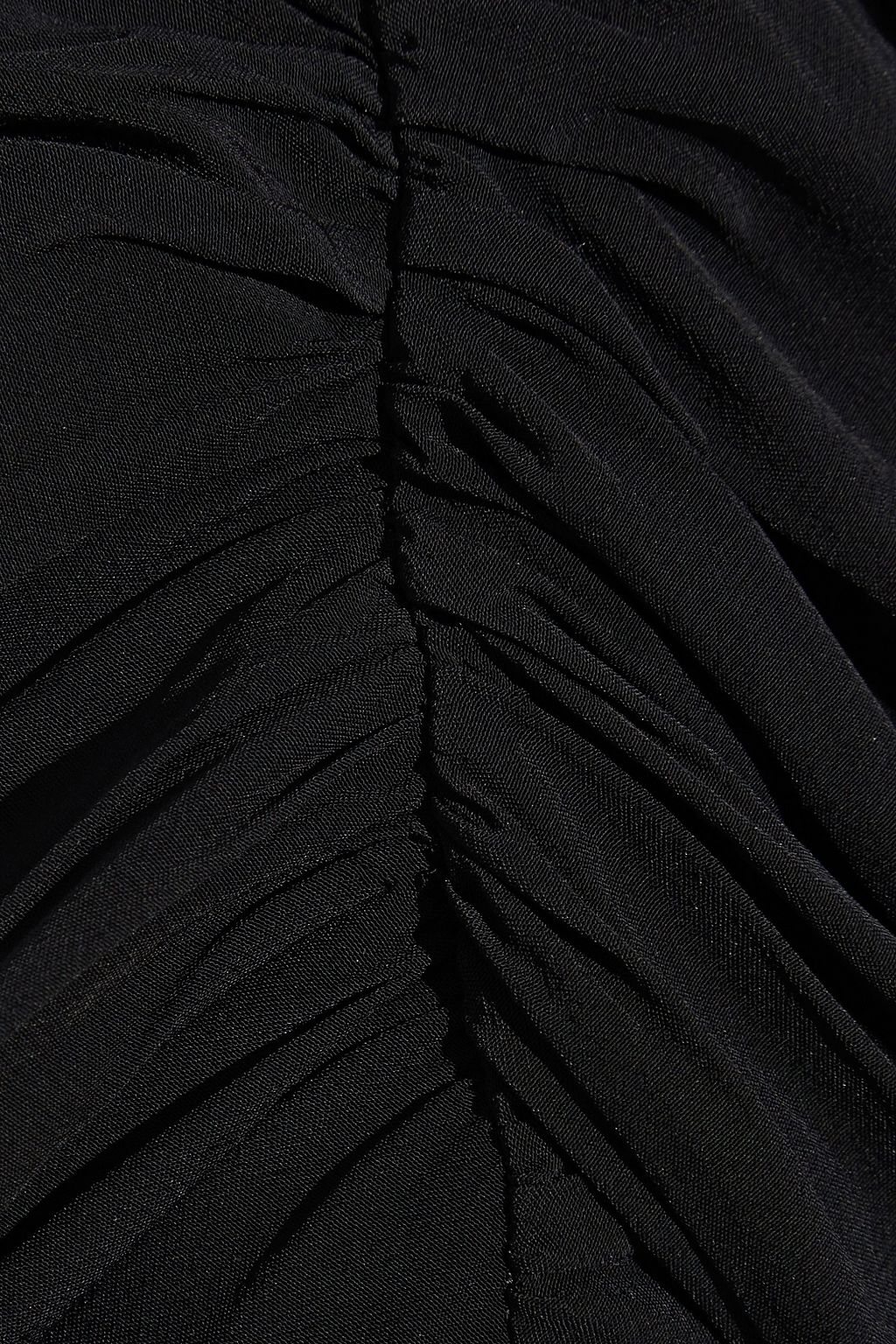IRO Bloomy ruffled crepe de chine mini wrap dress