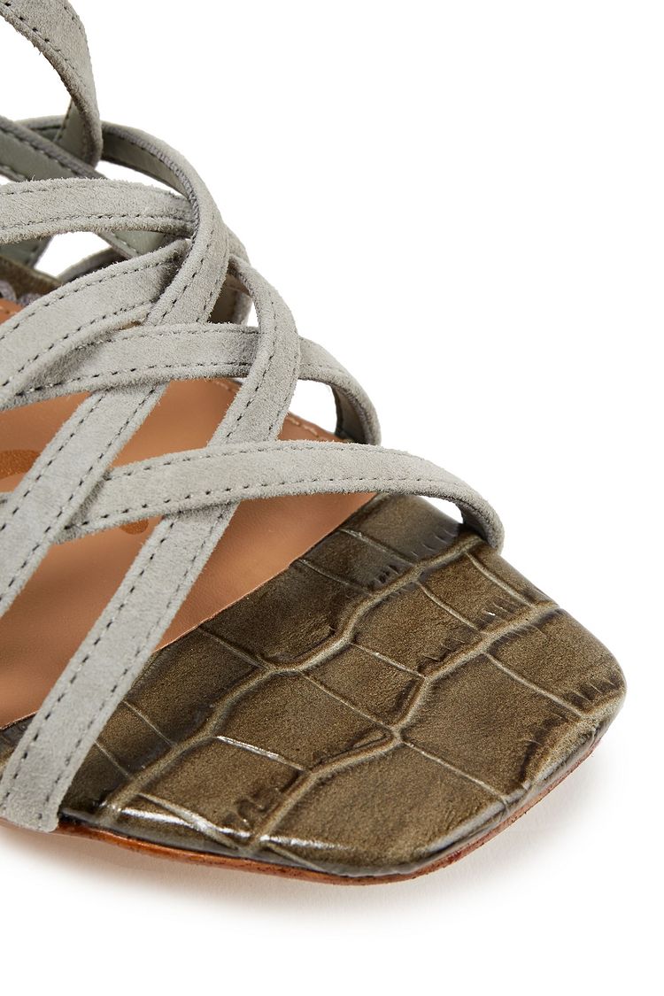 sage green strappy sandals