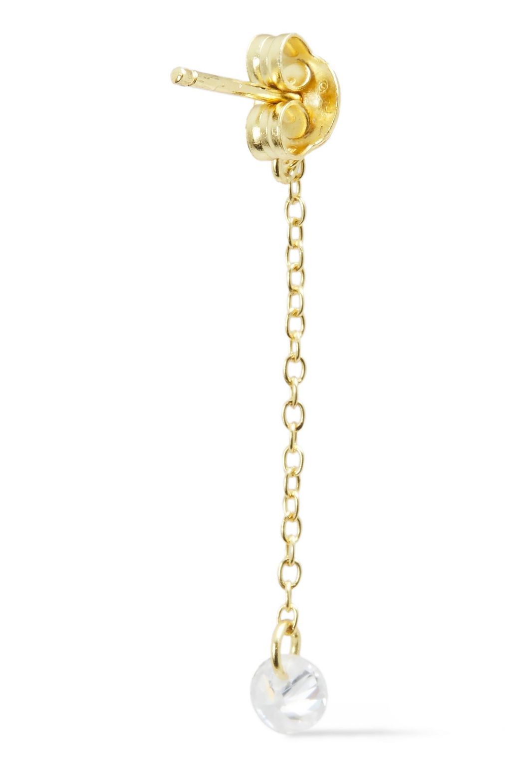 SHASHI 18-karat gold-plated sterling silver crystal earrings
