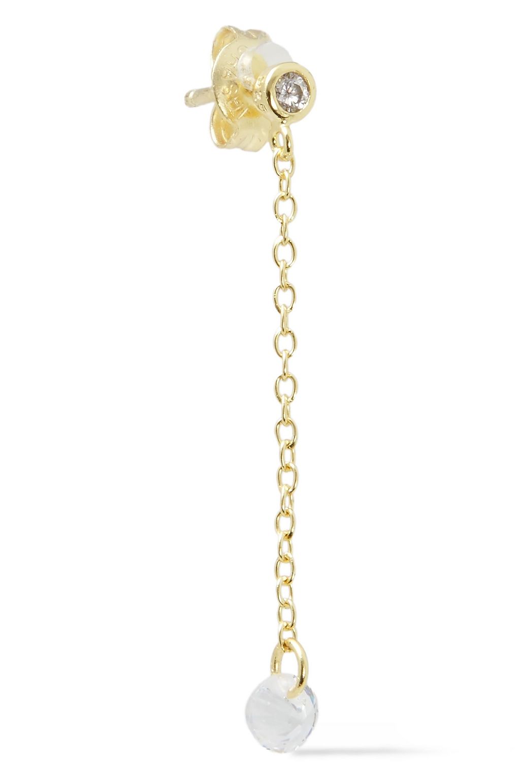 SHASHI 18-karat gold-plated sterling silver crystal earrings