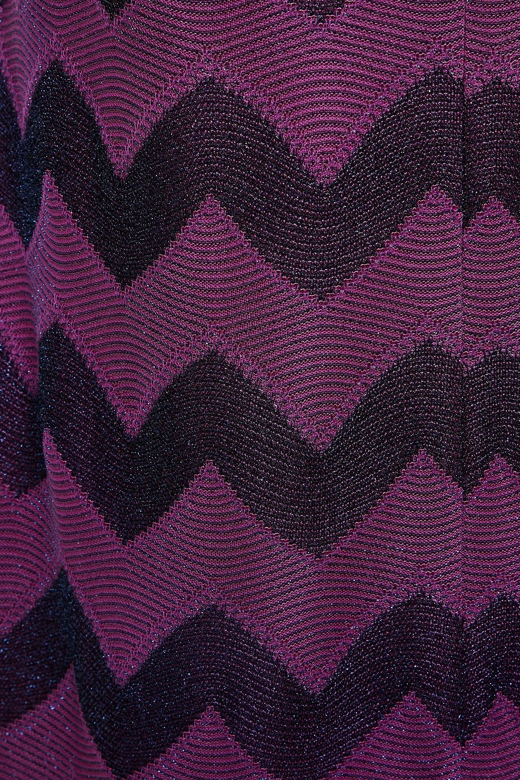 M MISSONI Metallic crochet-knit mini dress