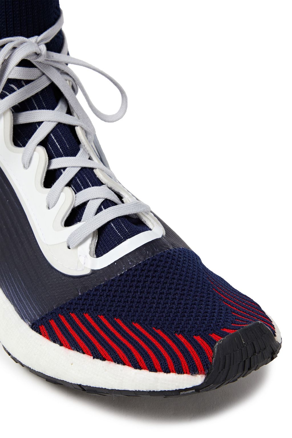 ADIDAS BY STELLA MCCARTNEY Stretch-knit high-top sneakers