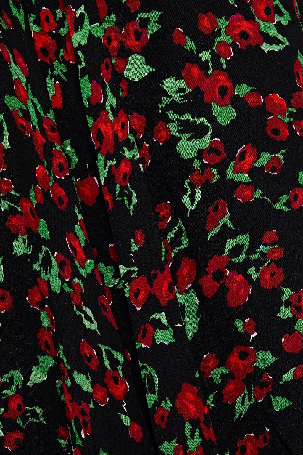 VALENTINO GARAVANI Floral-print silk-crepe mini dress