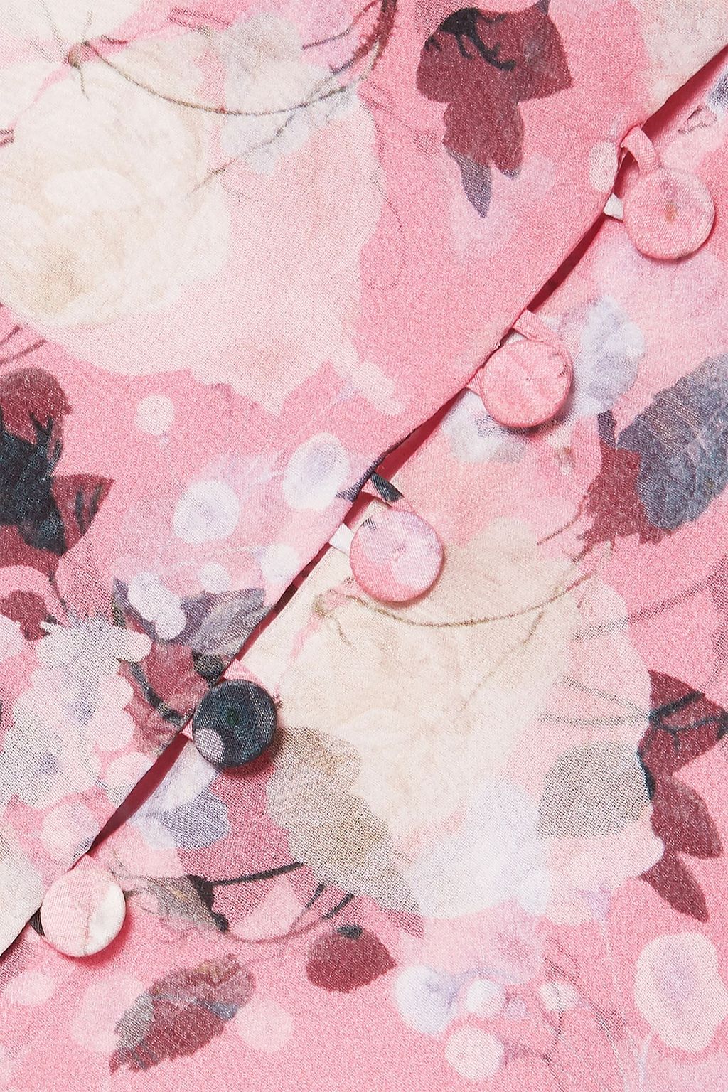 ERDEM Constantine cape-effect floral-print silk-chiffon mini dress
