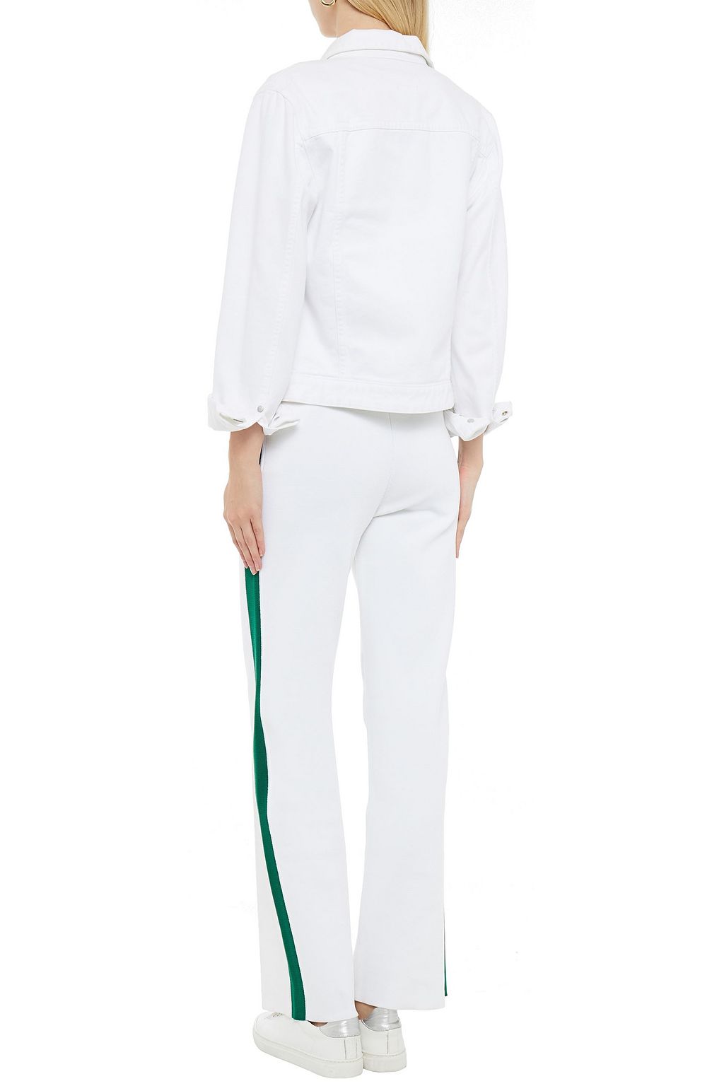 BELLA FREUD Missy embroidered stretch-knit straight-leg pants