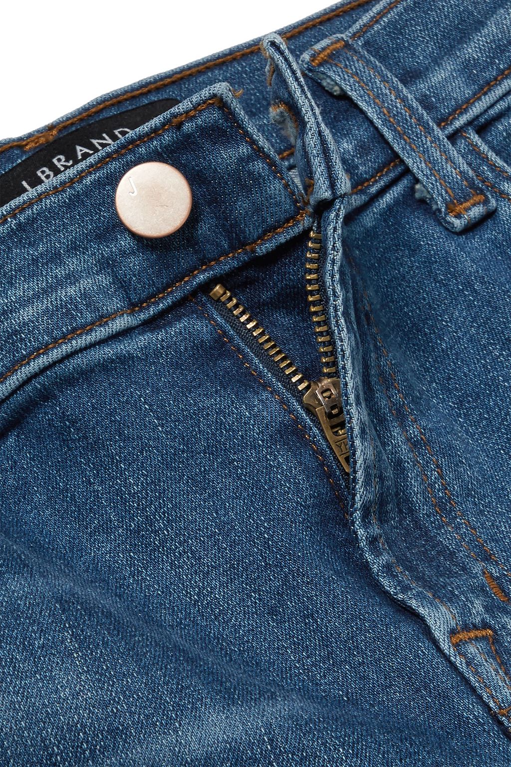 J BRAND Ruby cropped high-rise slim-leg jeans