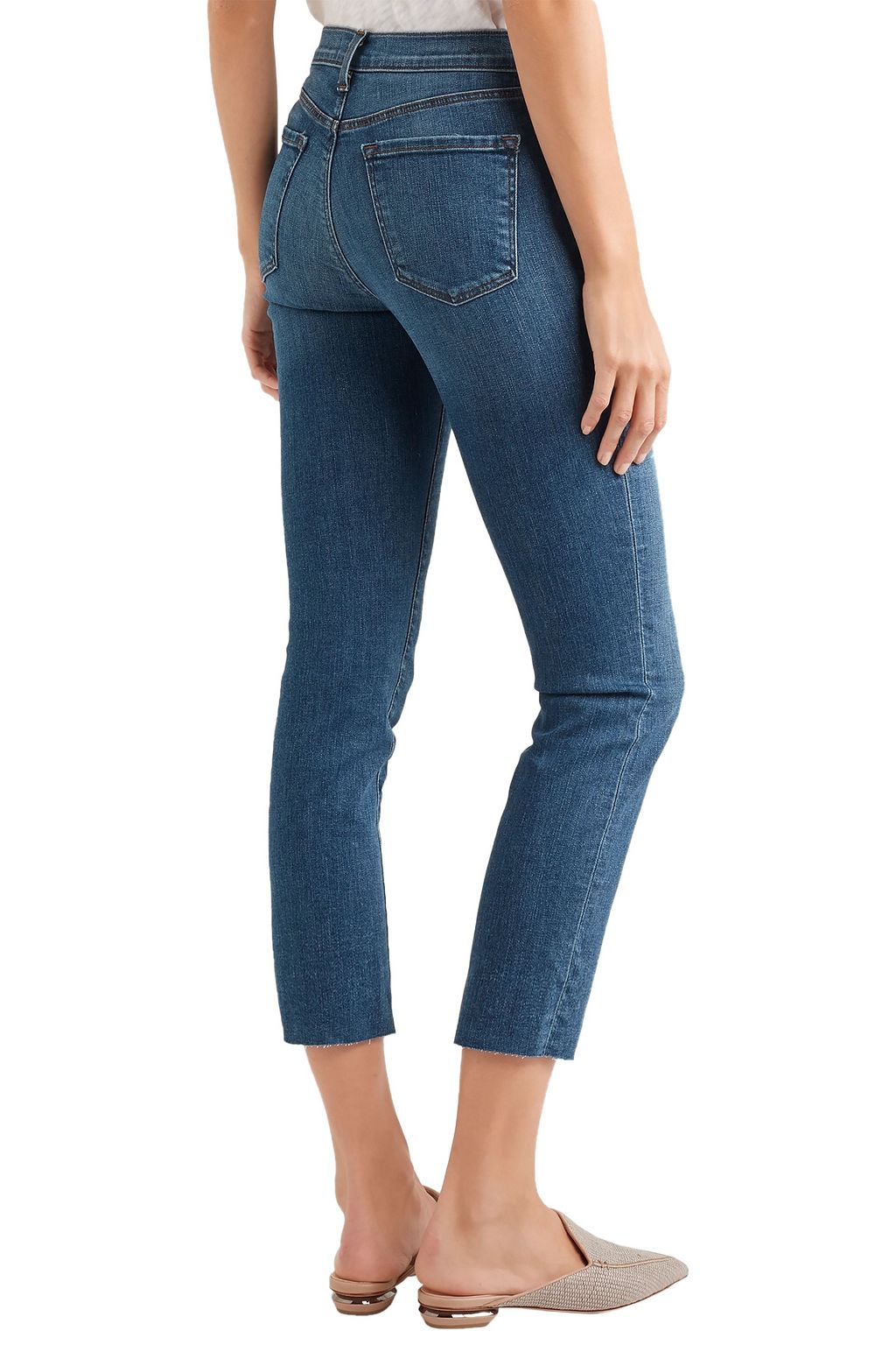 J BRAND Ruby cropped high-rise slim-leg jeans
