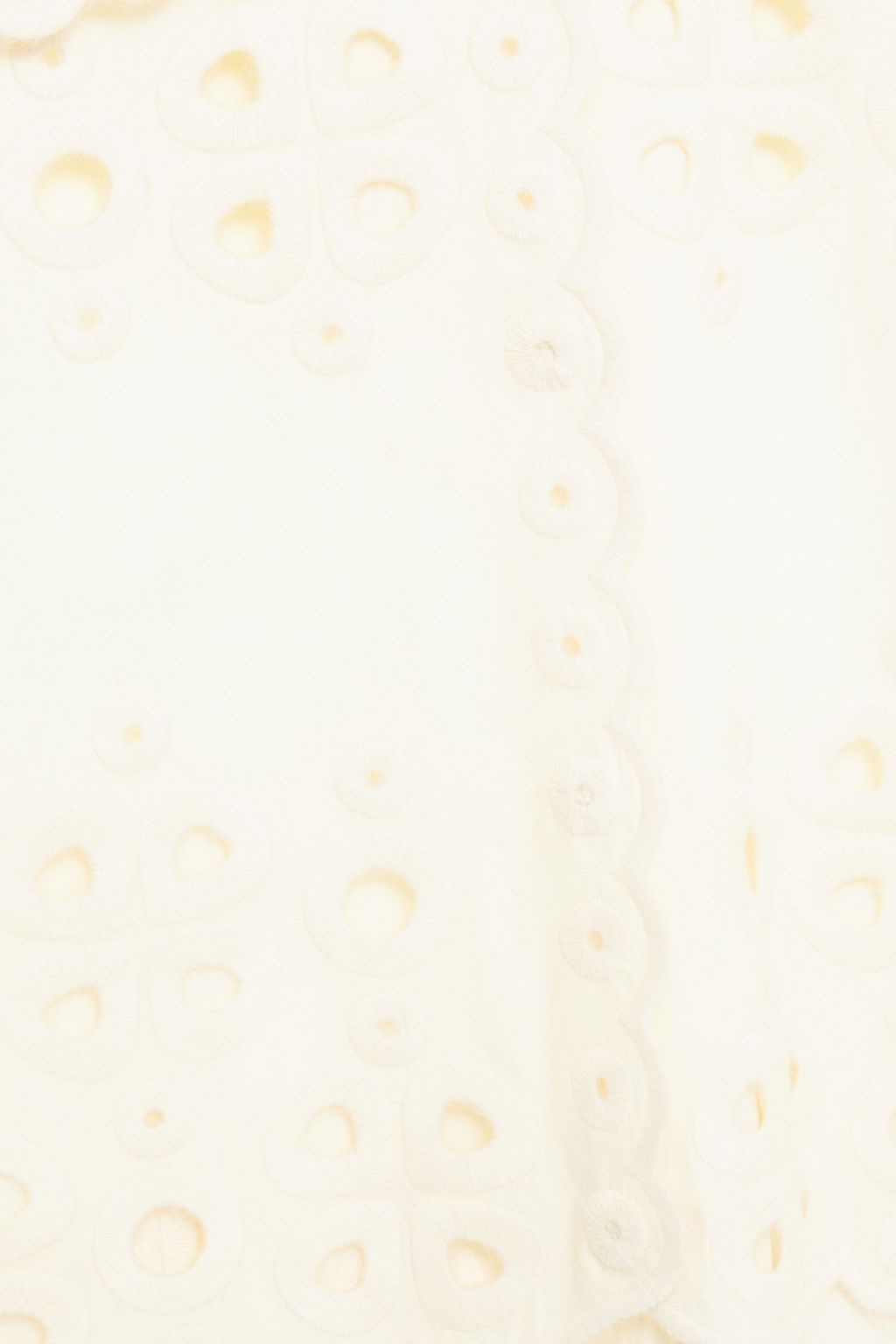 FENDI Scalloped broderie anglaise cotton bolero