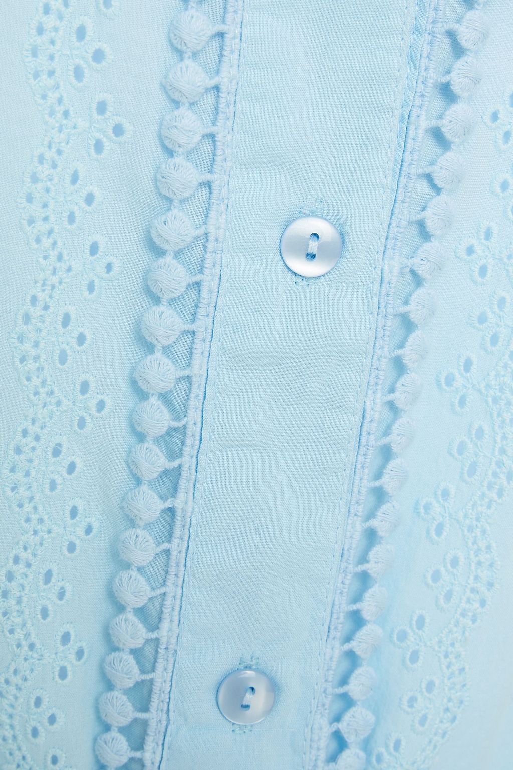 MELISSA ODABASH Patty belted broderie anglaise cotton dress