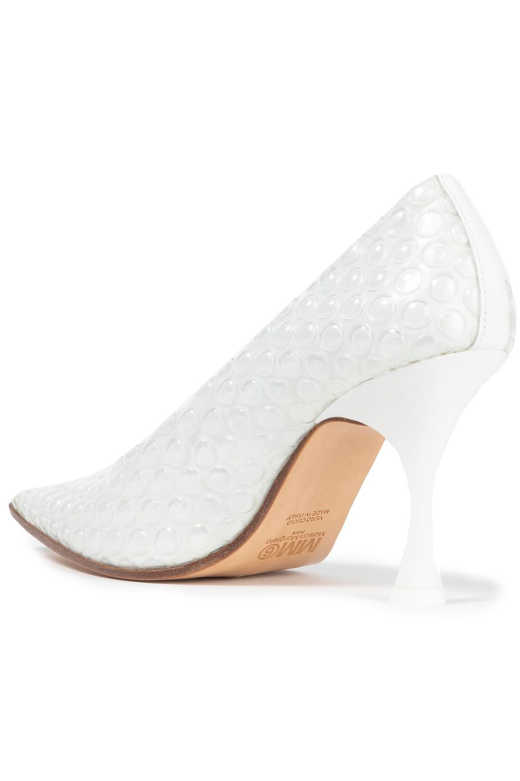 MM6 MAISON MARGIELA PVC-paneled leather pumps