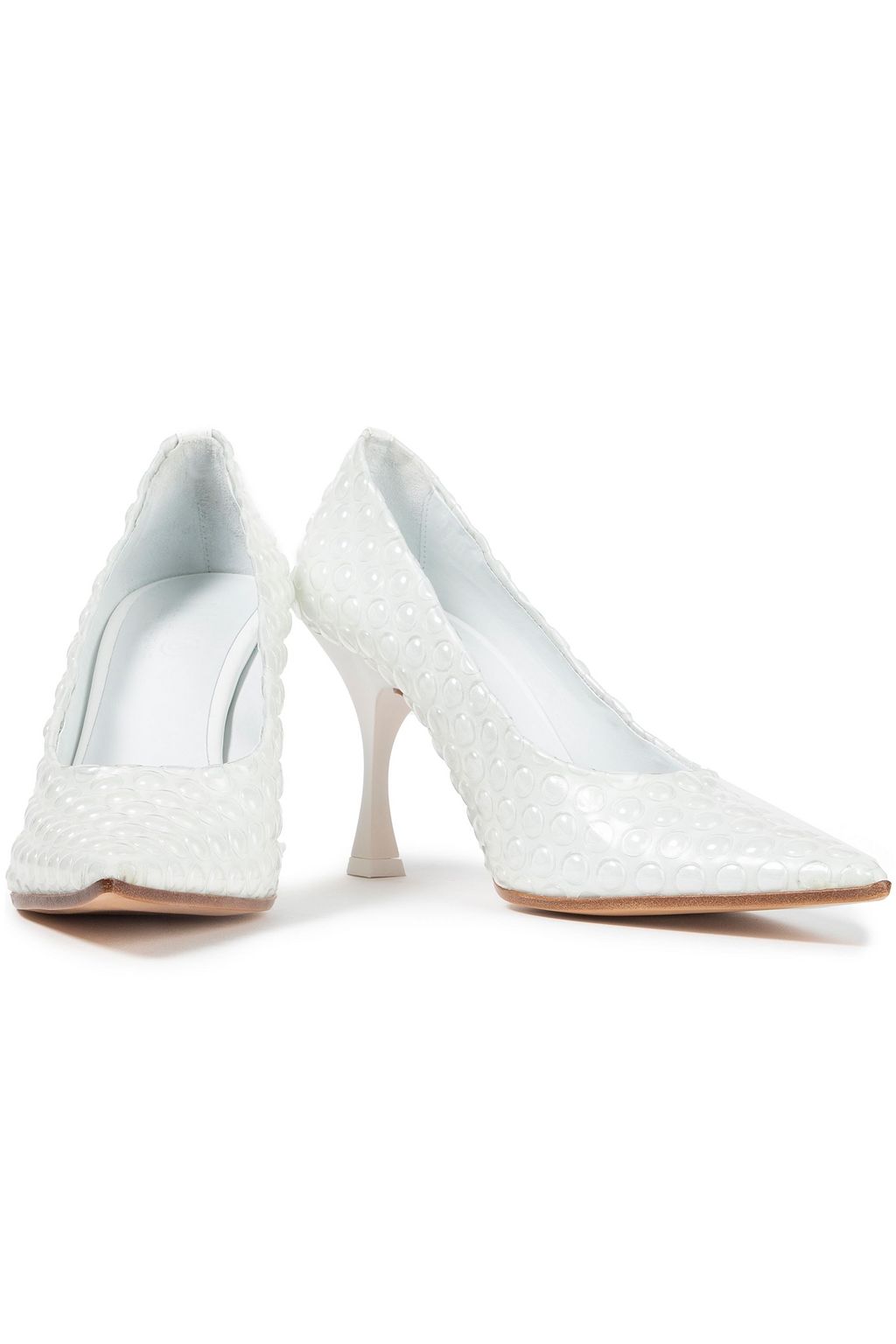 MM6 MAISON MARGIELA PVC-paneled leather pumps