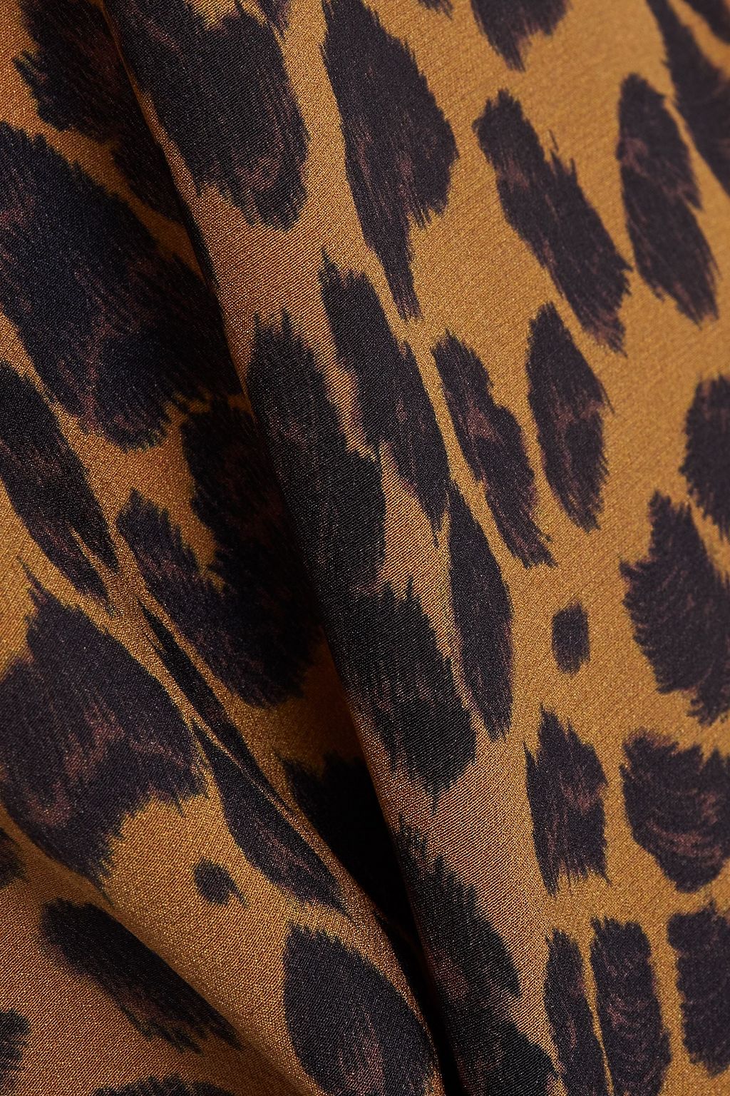 BELLA FREUD Radzville leopard-print silk crepe de chine turtleneck top