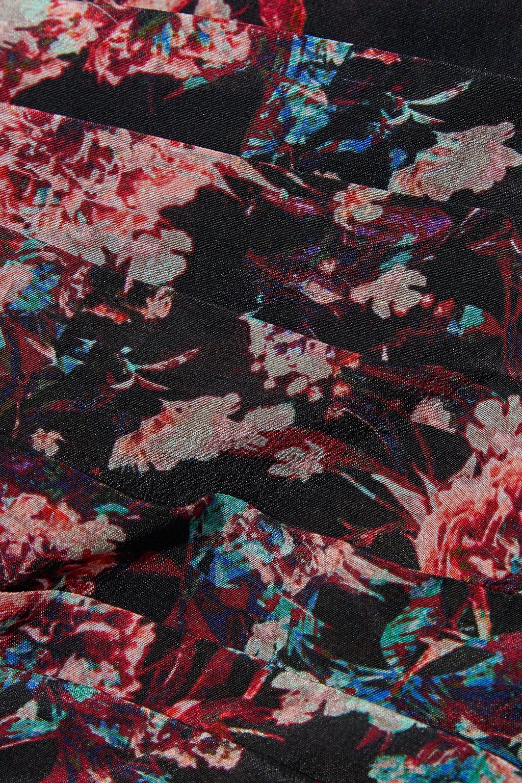 IRO Merca pleated floral-print silk-georgette mini dress
