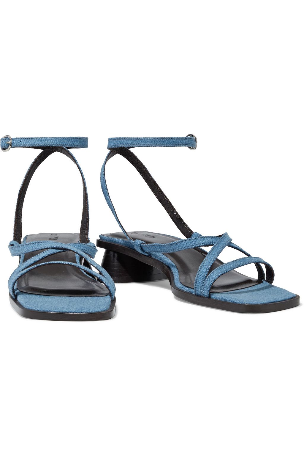 BY FAR Yumi denim sandals