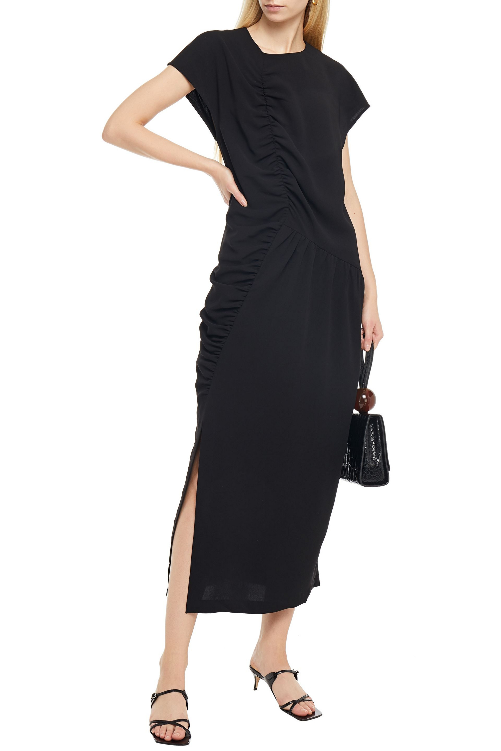 TOTEME Calvello ruched crepe maxi dress
