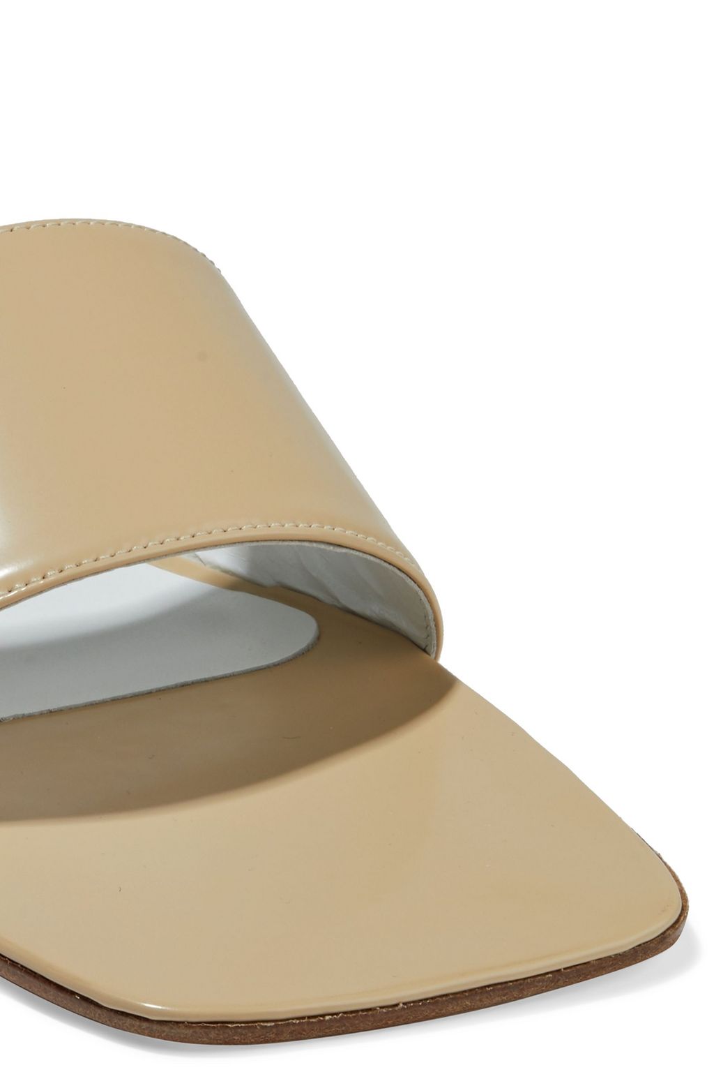 BY FAR Ceni metallic leather mules