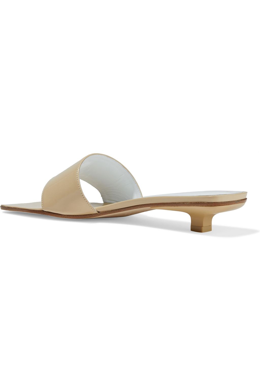 BY FAR Ceni metallic leather mules