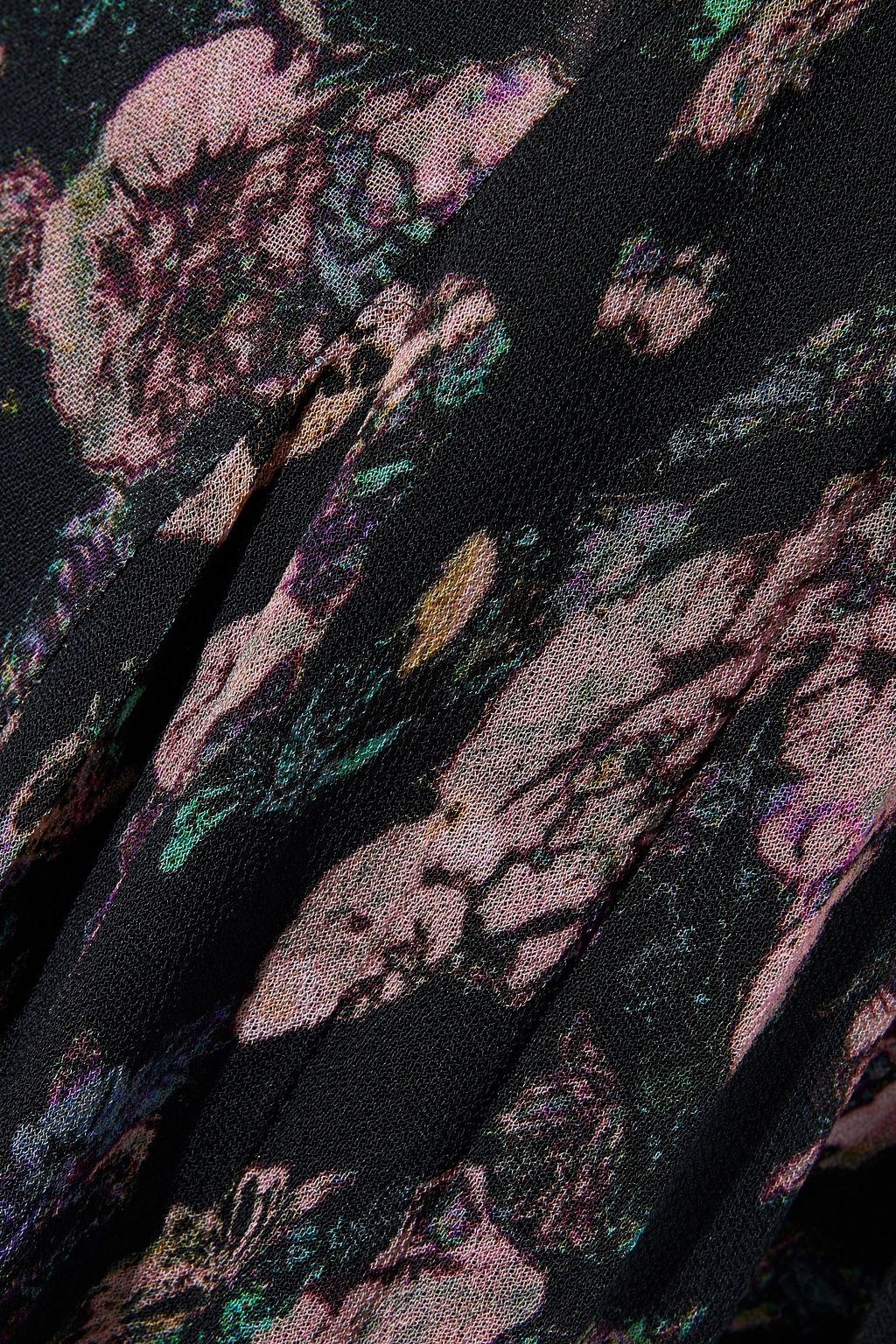 IRO Diamond gathered floral-print georgette maxi skirt