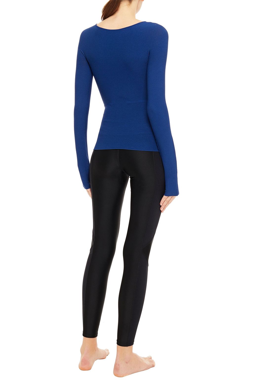 LIVE THE PROCESS Brevis ribbed stretch-knit top