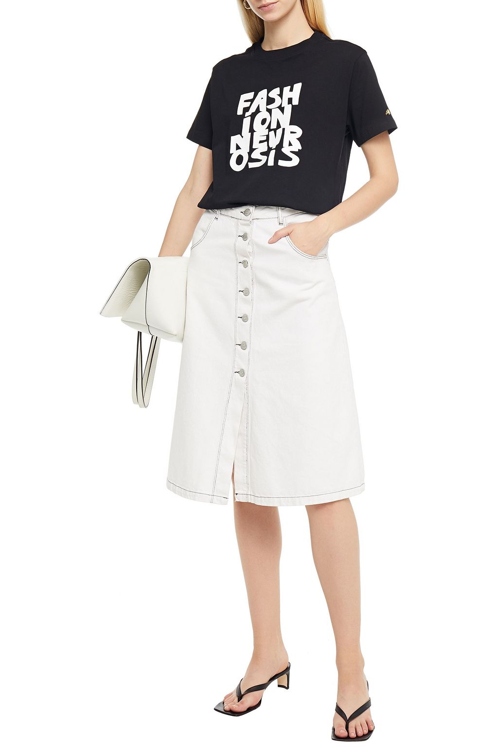 BELLA FREUD Fashion Neurosis printed cotton-jersey T-shirt
