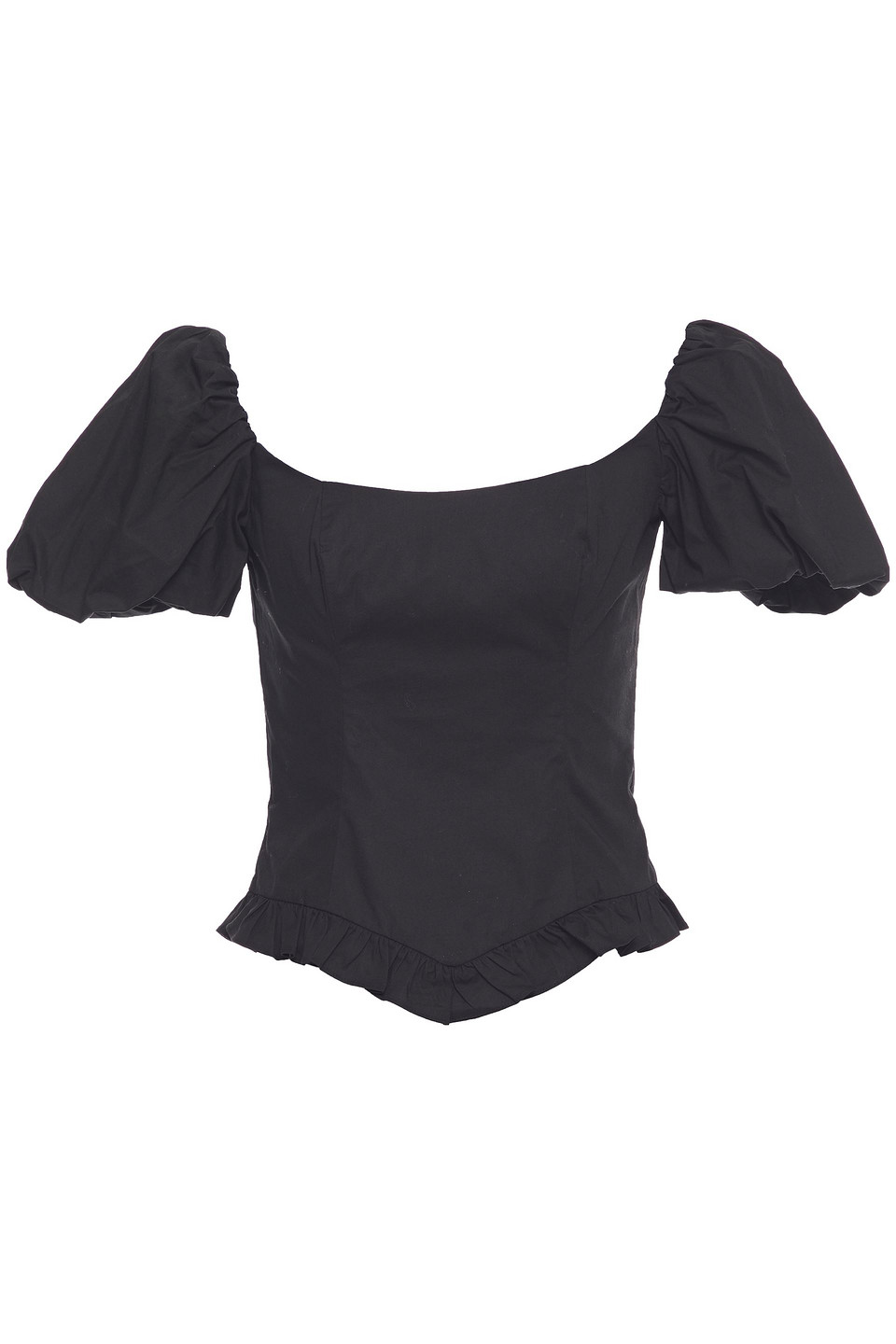 Koko stretch-cotton poplin top