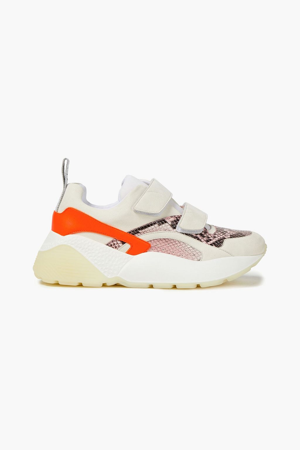 STELLA MCCARTNEY Eclypse faux suede snake-effect leather sneakers | Sale up to 70% | THE OUTNET