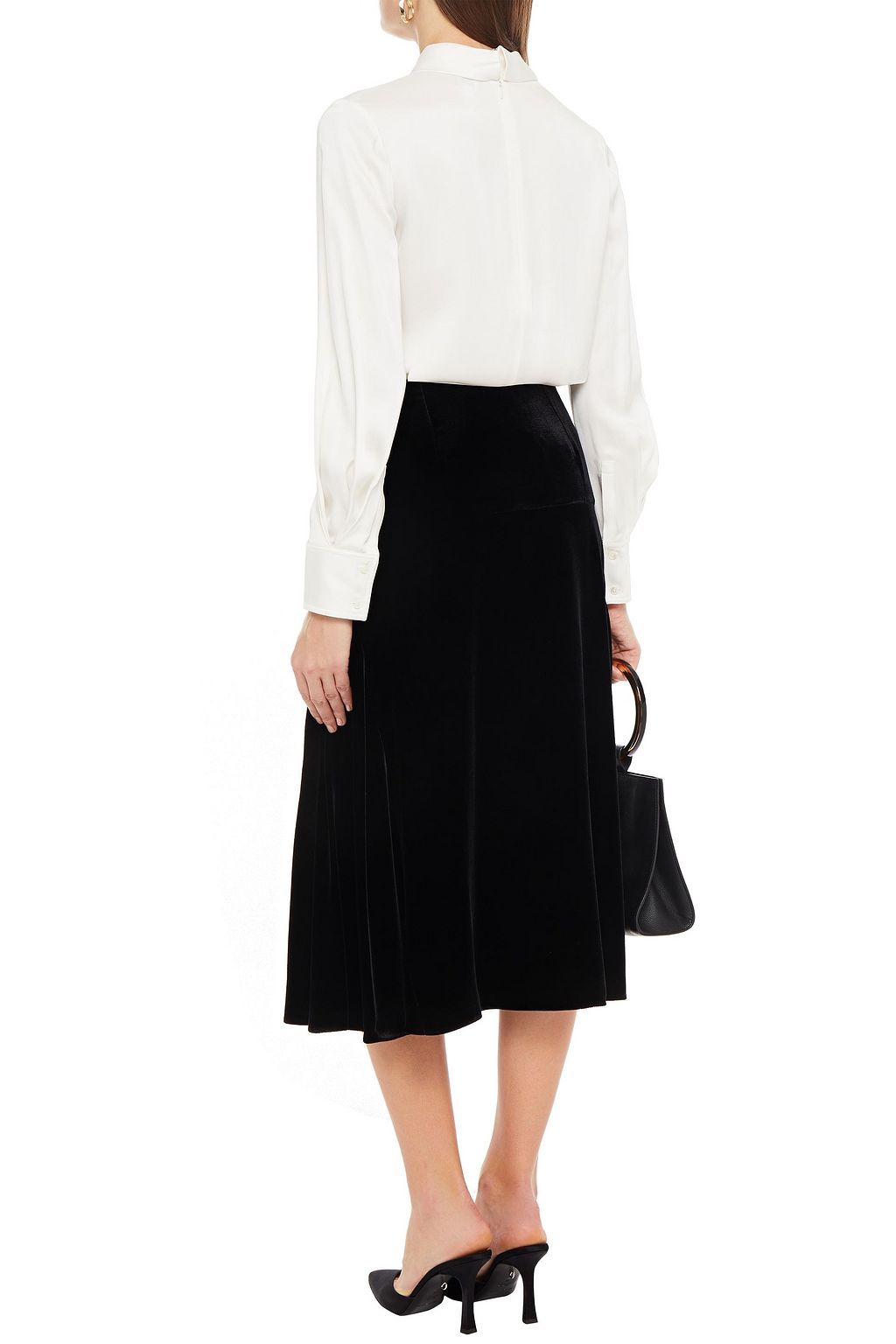 FENDI Velvet midi skirt