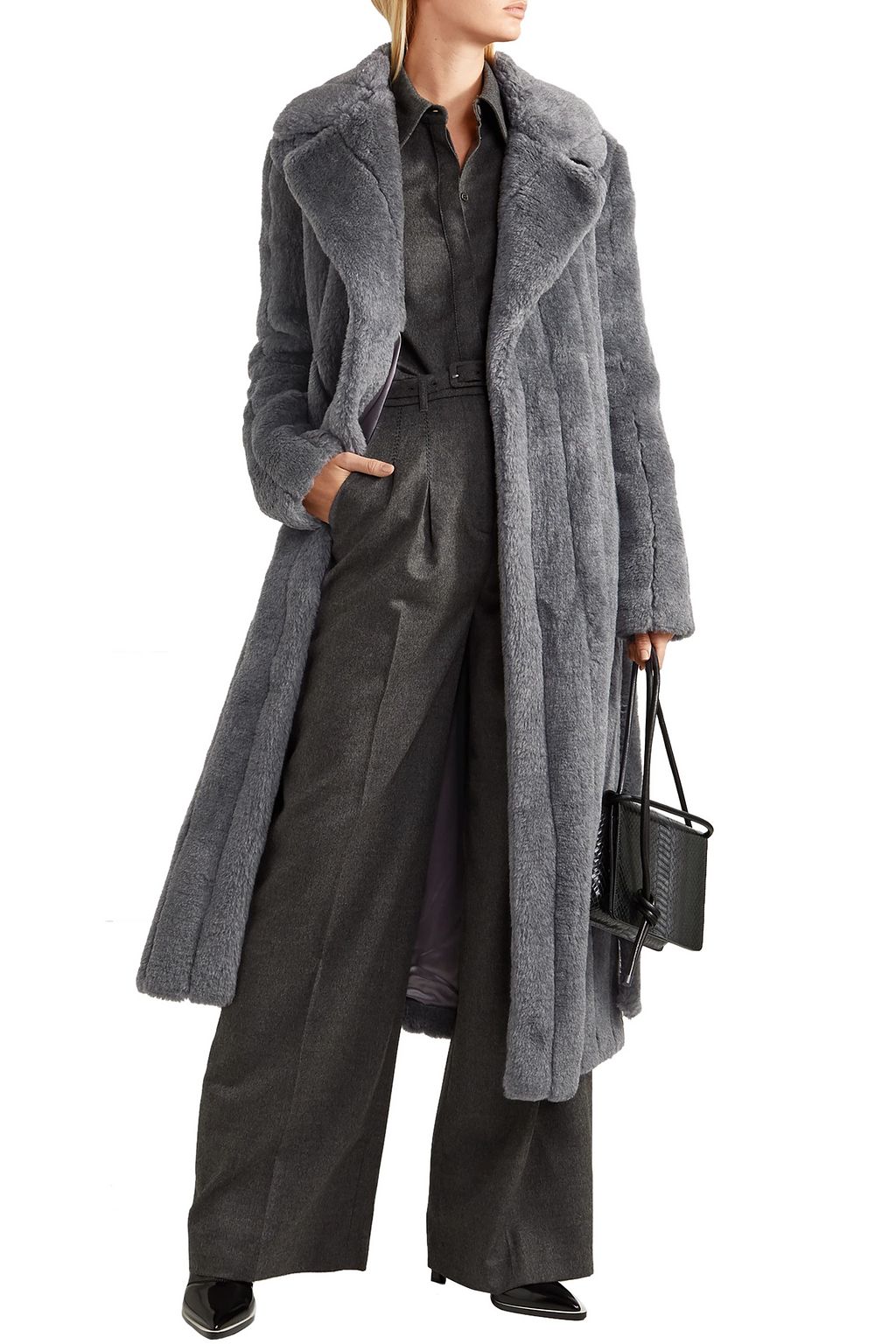 GABRIELA HEARST Pavlovna belted wool, silk and cashmere-blend coat