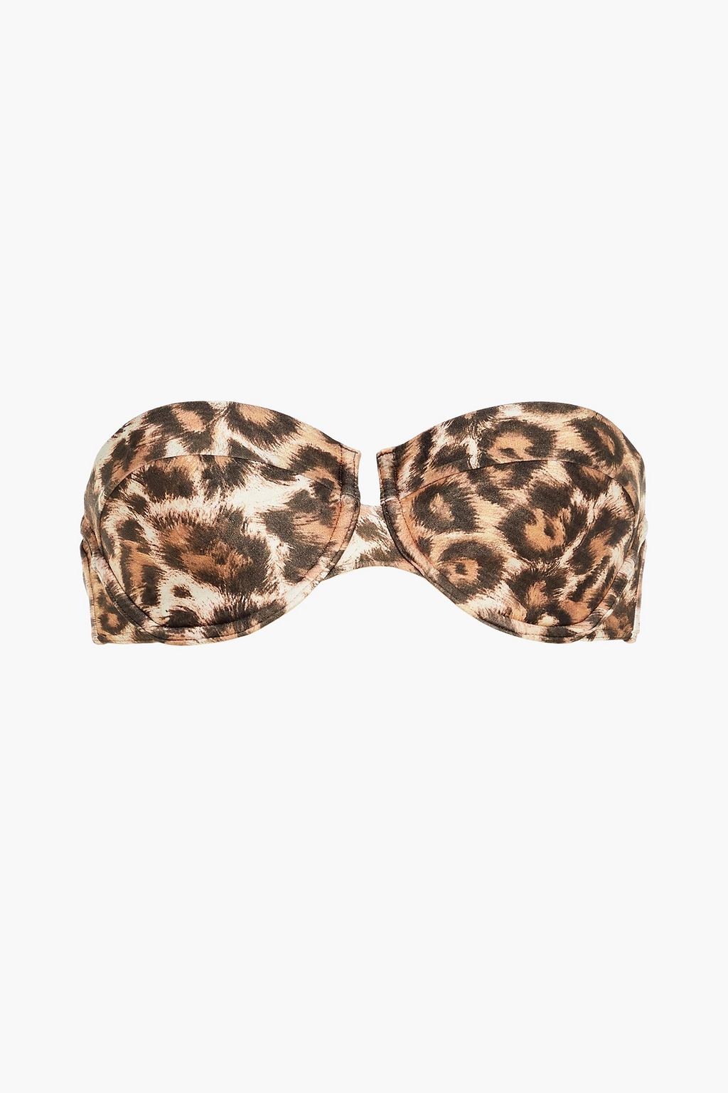 ZIMMERMANN Leopard-print bandeau bikini top | THE OUTNET