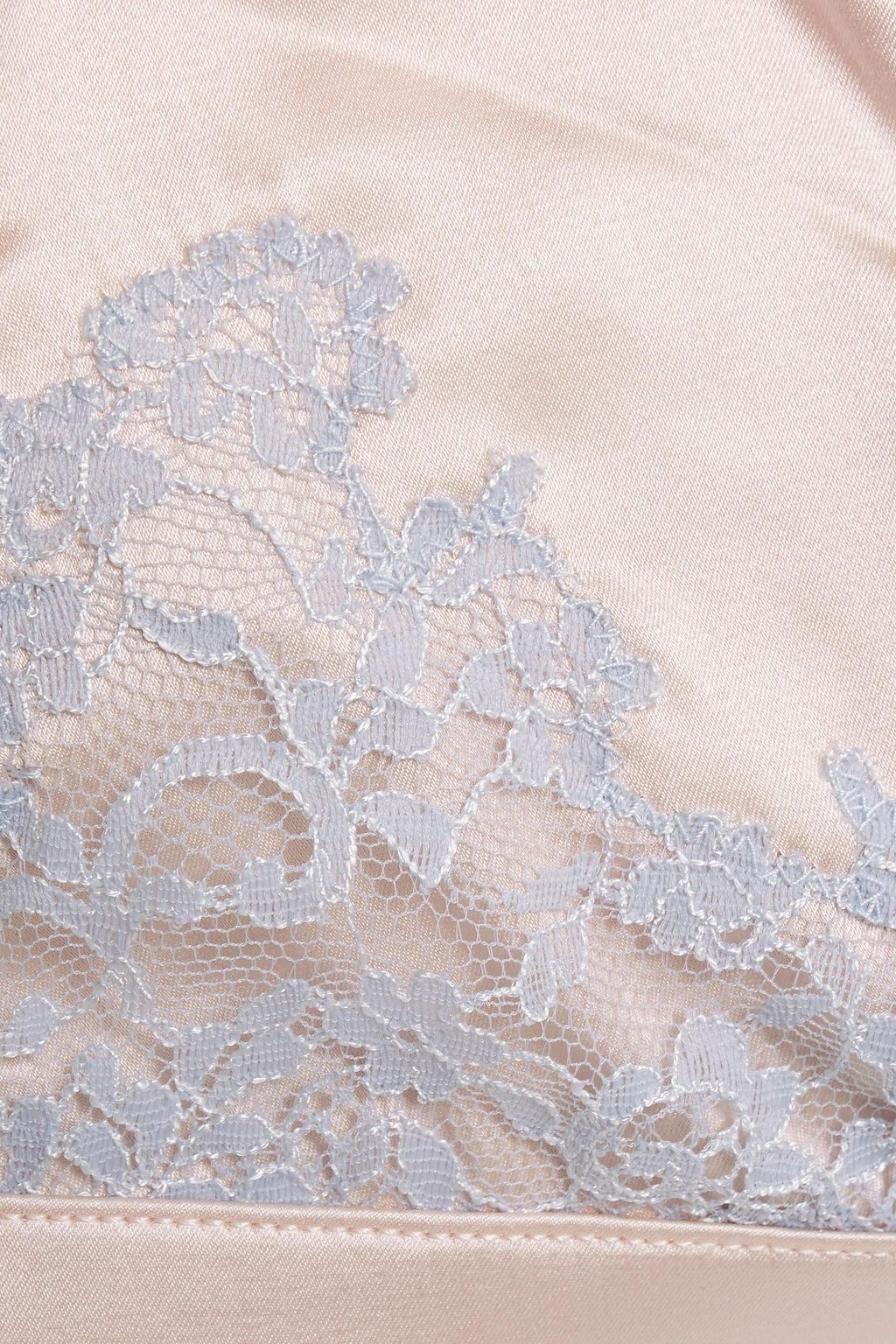 MYLA Grosvenor Square lace-trimmed satin soft-cup bra