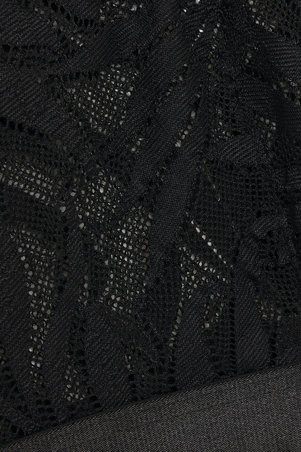 MYLA Cropped cutout stretch-lace top