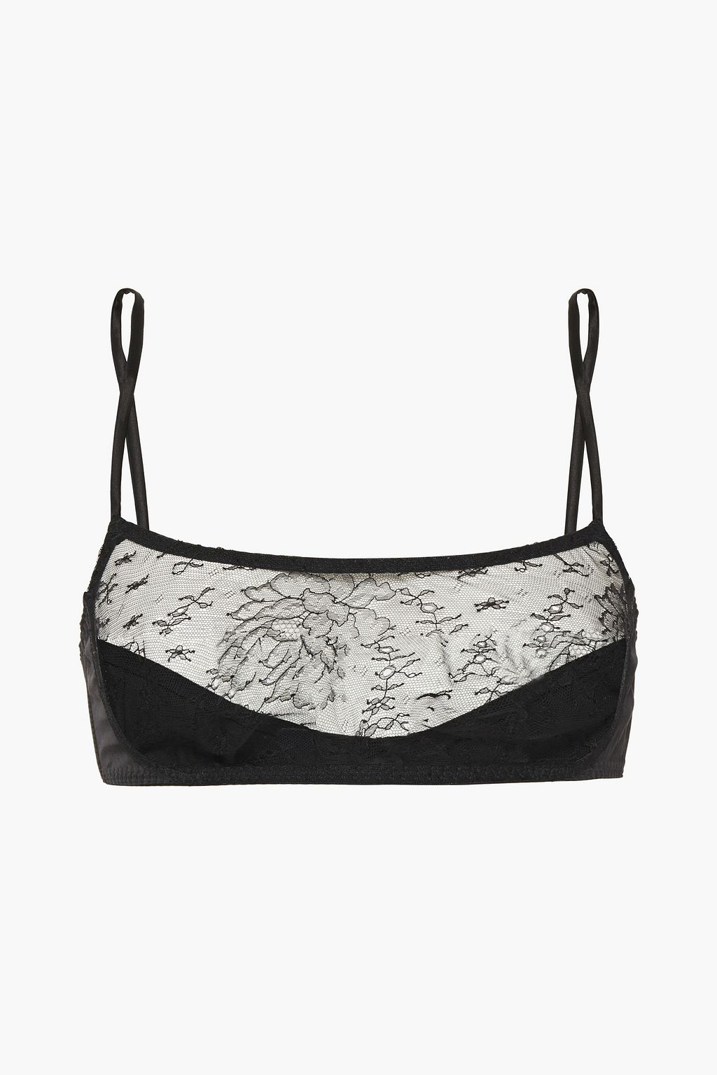 MYLA Darling Row silk-blend Leavers lace and satin soft-cup bra | THE ...