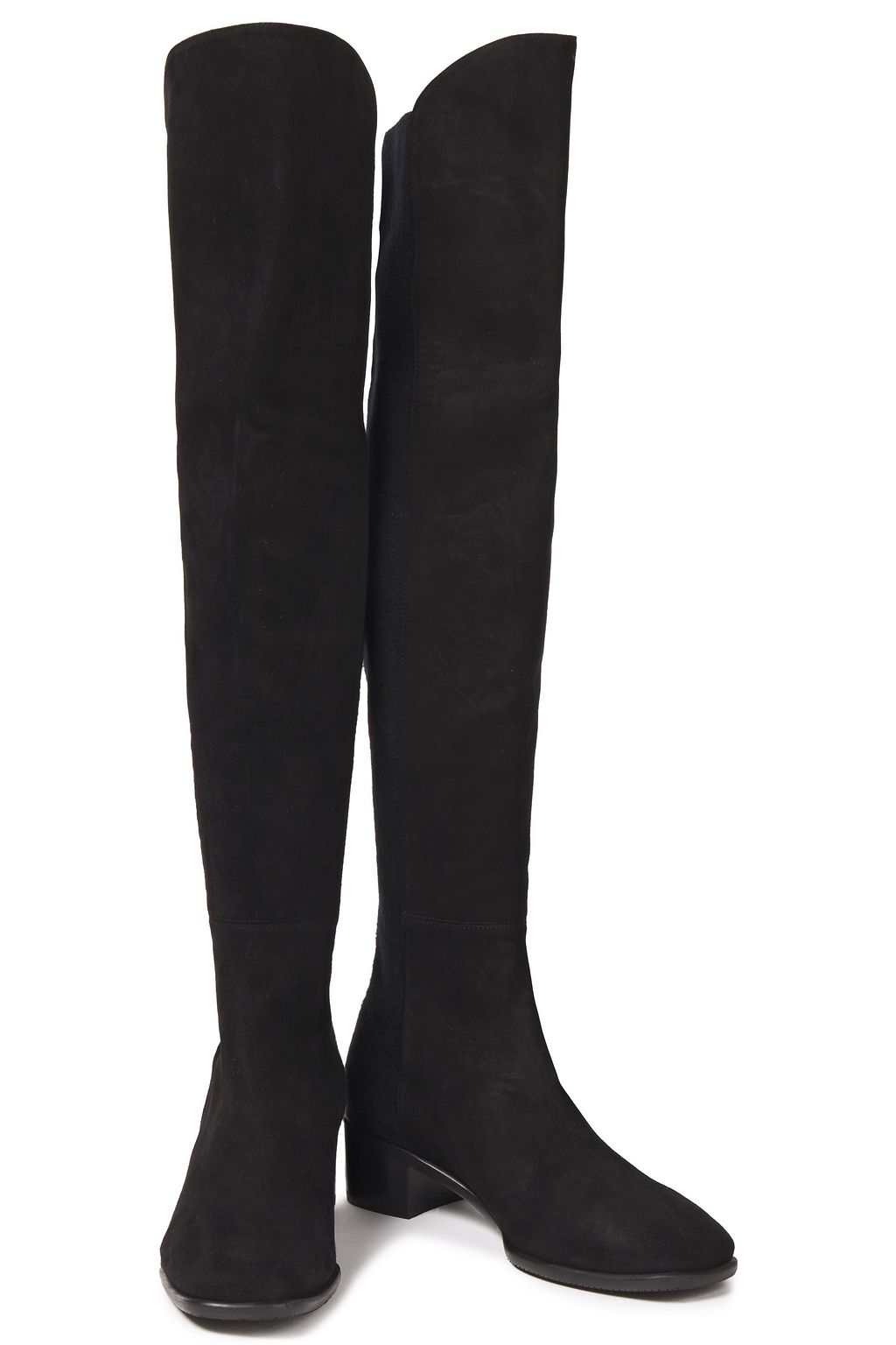 STUART WEITZMAN Tia microstretch and suede  over-the-knee boots