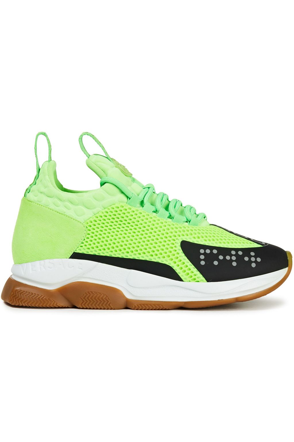 neon green designer sneakers