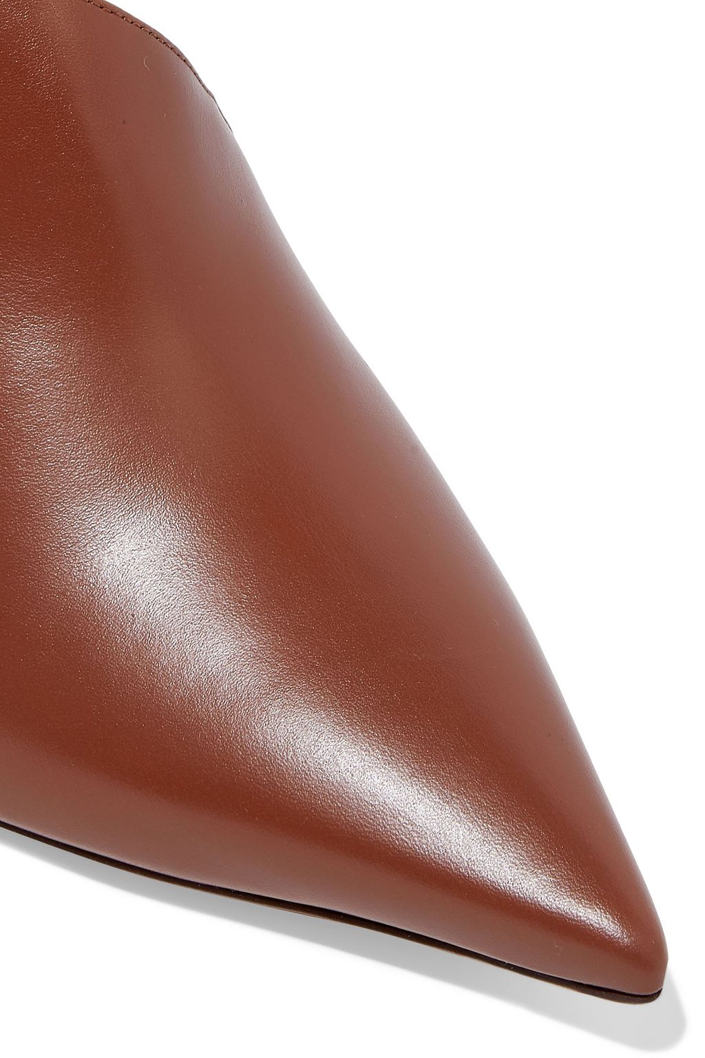 NICHOLAS KIRKWOOD Leeloo suede-trimmed leather mules
