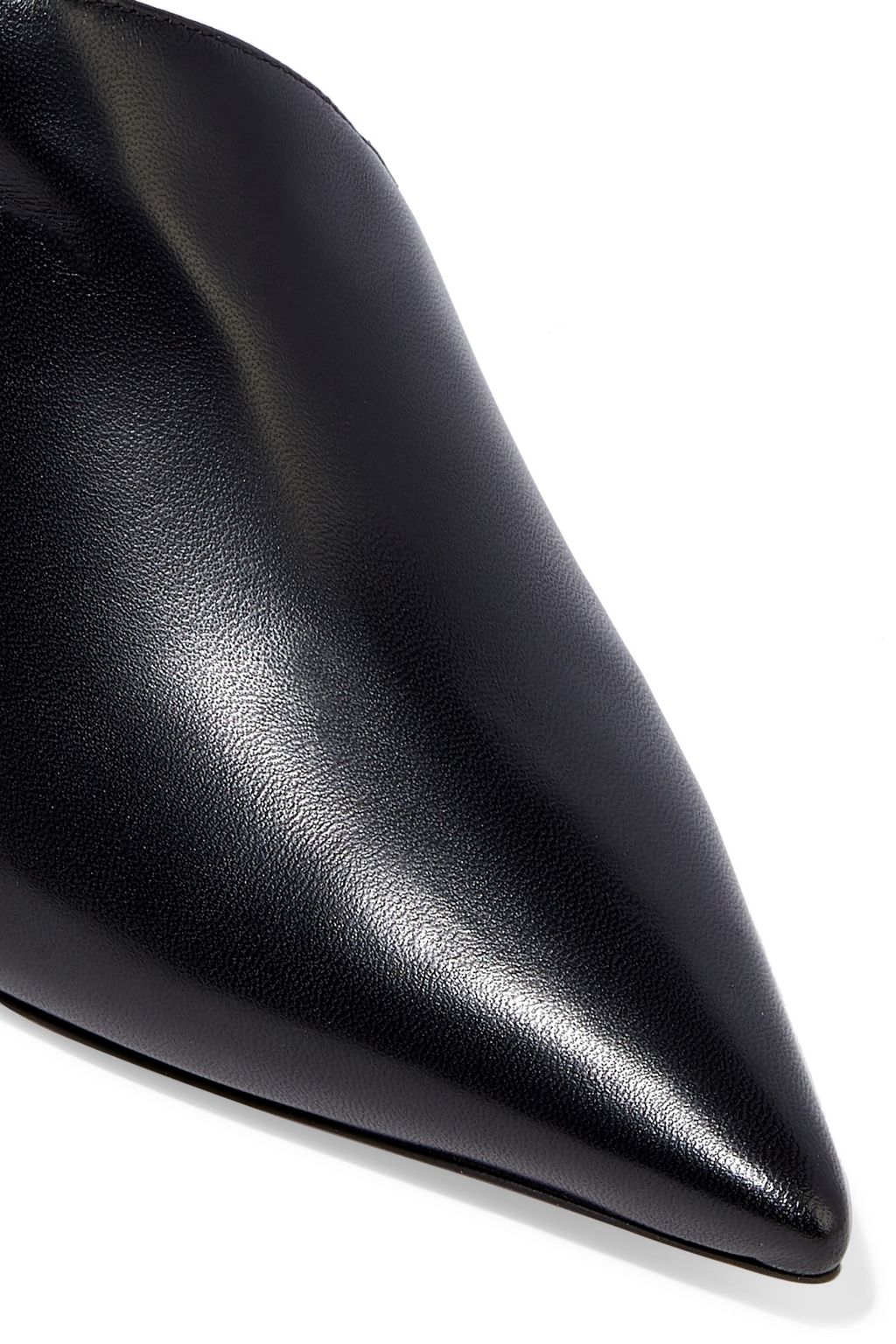NICHOLAS KIRKWOOD Leeloo suede-trimmed leather mules