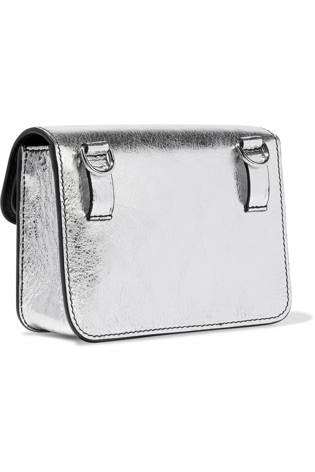 PROENZA SCHOULER PS11 micro convertible metallic cracked-leather belt bag