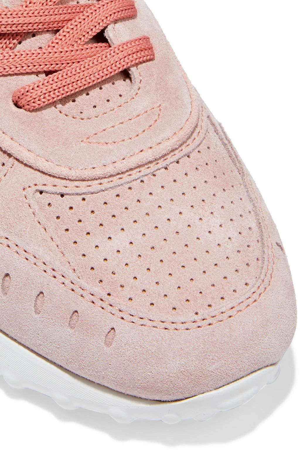 TOD'S Sneakers aus perforiertem Veloursleder