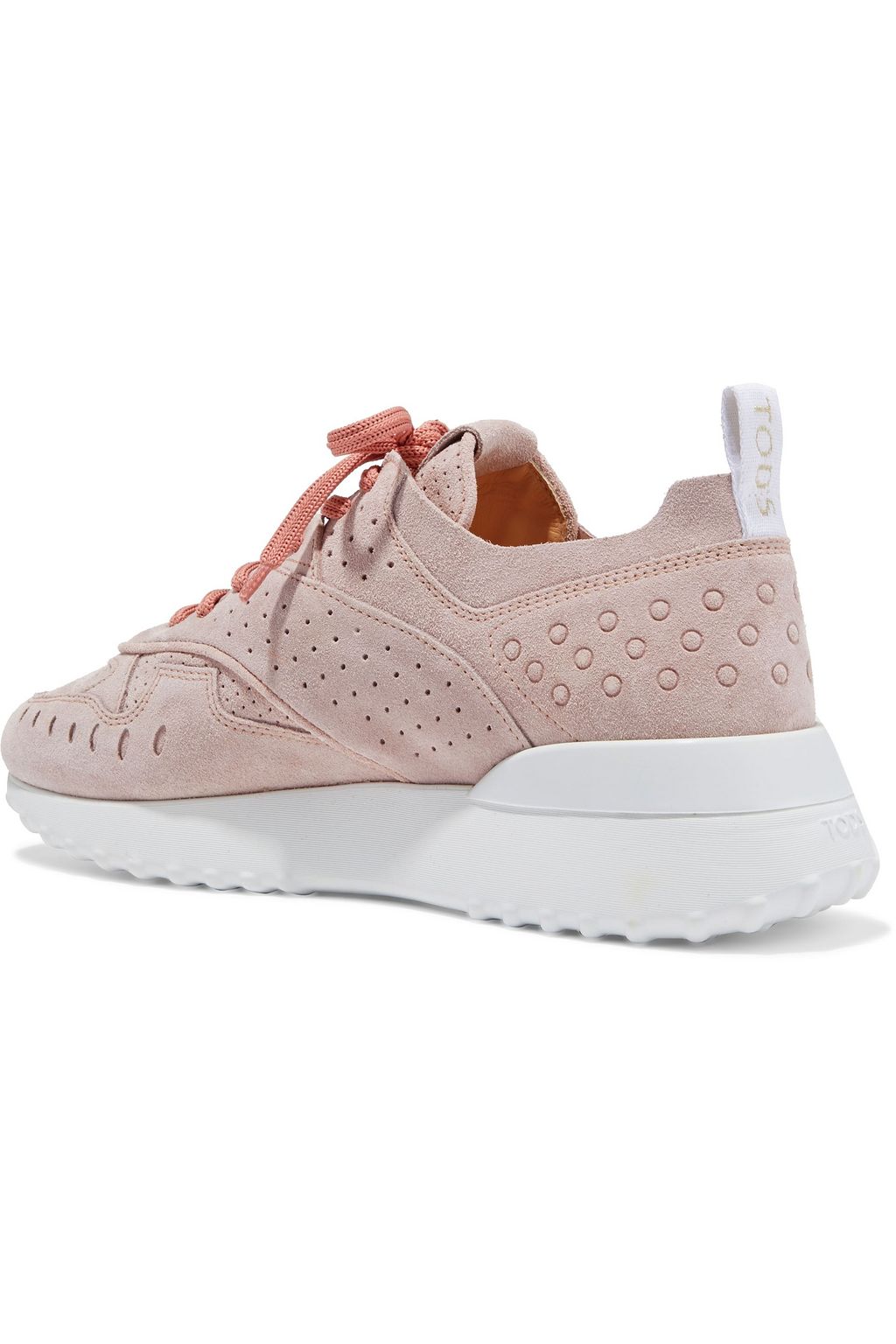 TOD'S Sneakers aus perforiertem Veloursleder