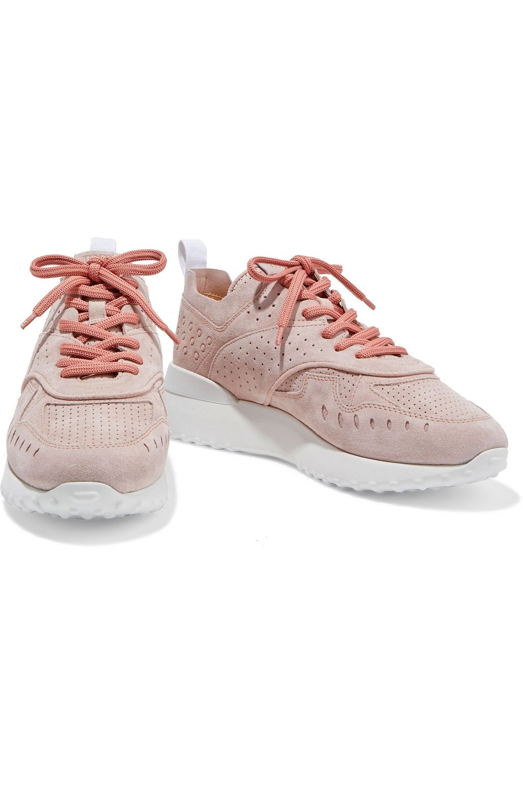TOD'S Sneakers aus perforiertem Veloursleder