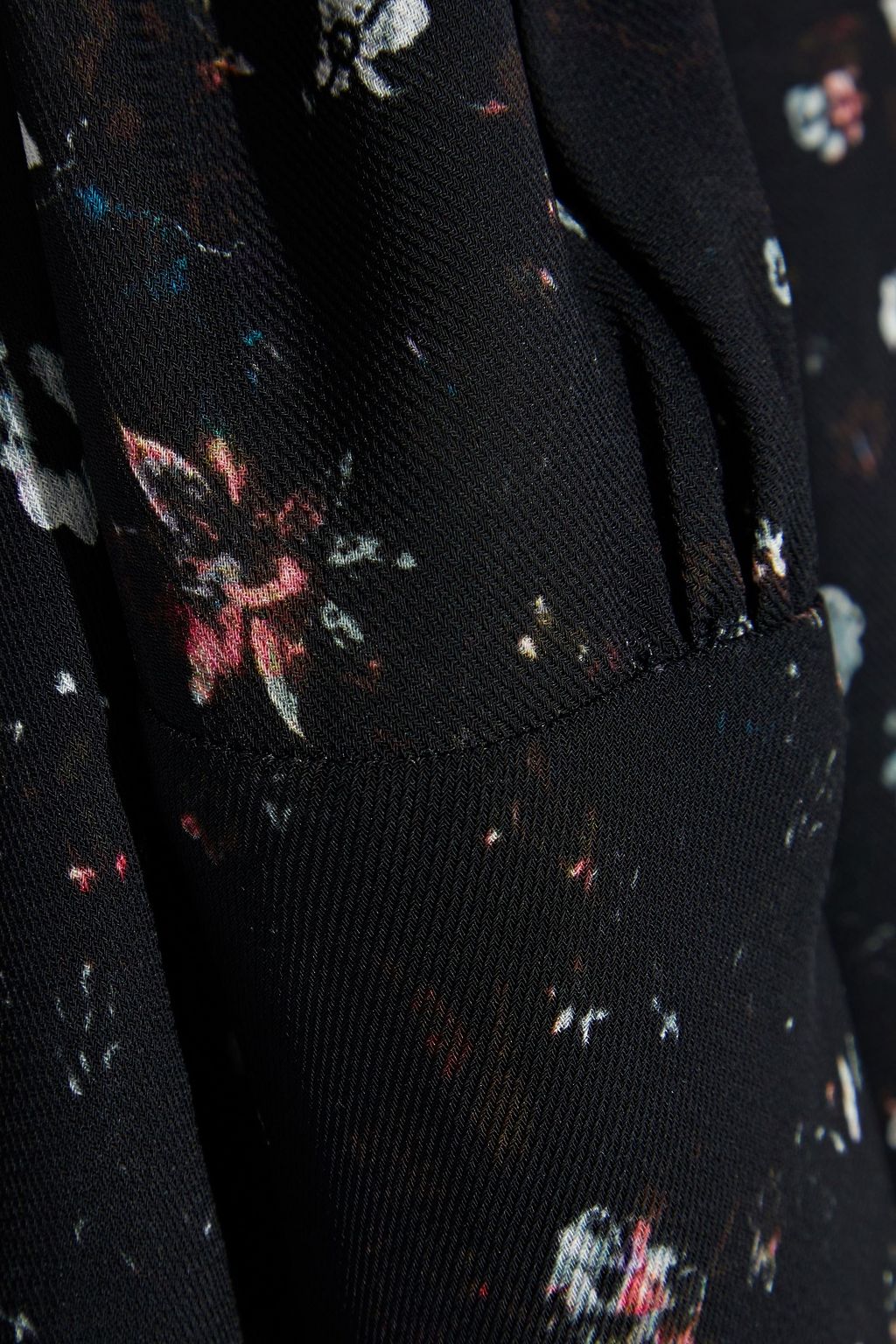 IRO Casual tie-neck floral-print twill maxi dress