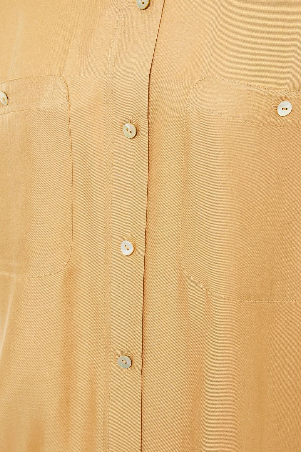 VINCE. Silk-blend twill shirt