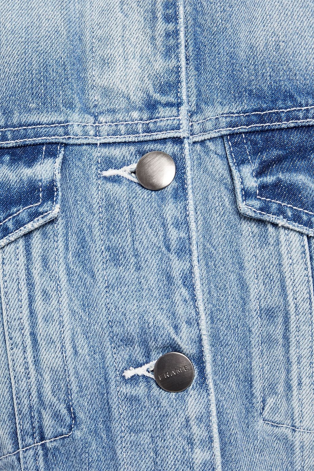 FRAME Cropped denim jacket